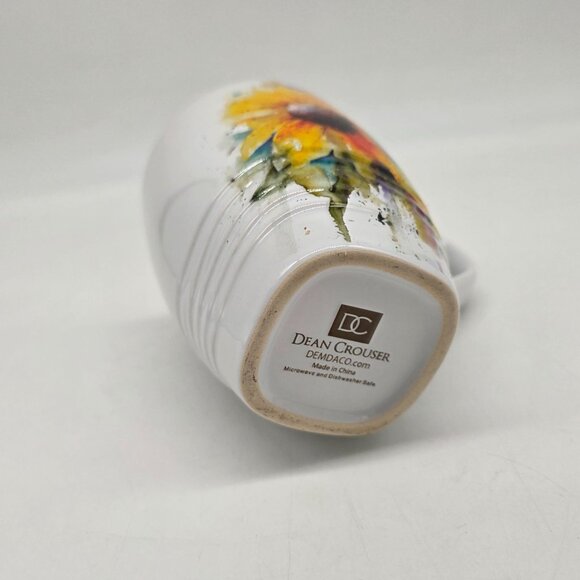 Dean Crouser Big Sky Carvers Large Mug Sunflower Watercolor Collectible 16oz - Picture 7 of 7